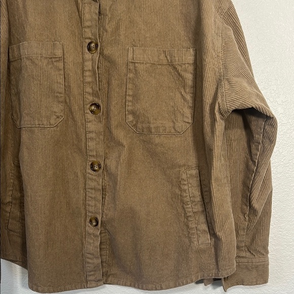 Lucky Brand Tan Corduroy Button-Up Jacket L - Picture 4 of 5